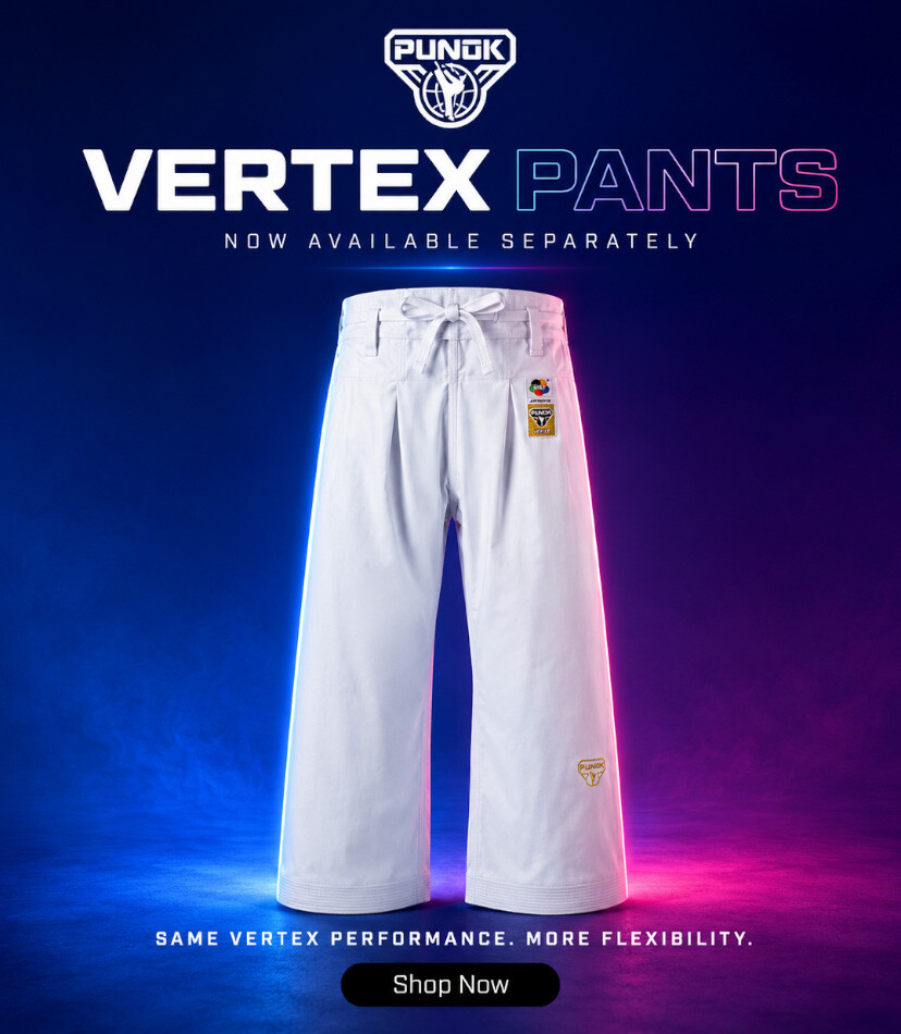 PUNOK WKF Vertex Kata Uniform Hose weiß
