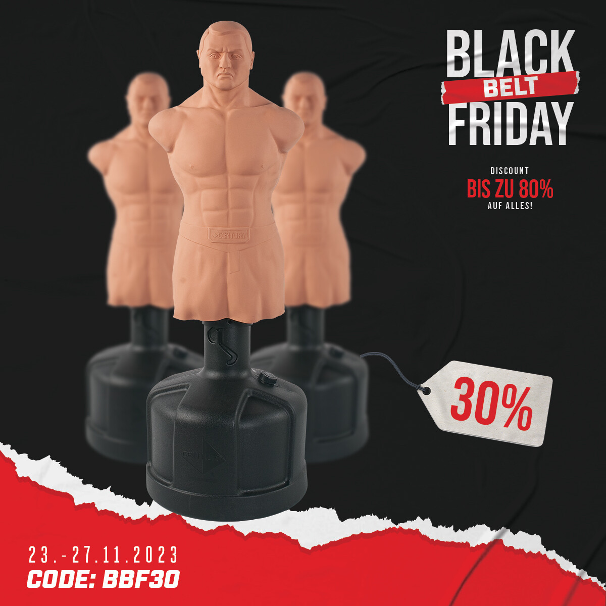 Black Belt Friday Discount - 30% Rabatt auf BOB XL