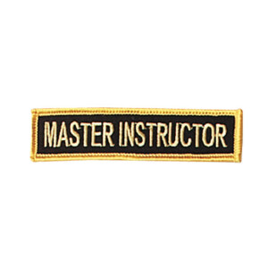 Rank Patches Master Instructor