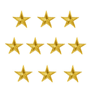 Star Patches 10 Pack Yellow