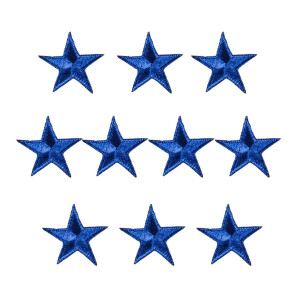 Star Patches 10 Pack Blue