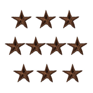 Star Patches 10 Pack Brown