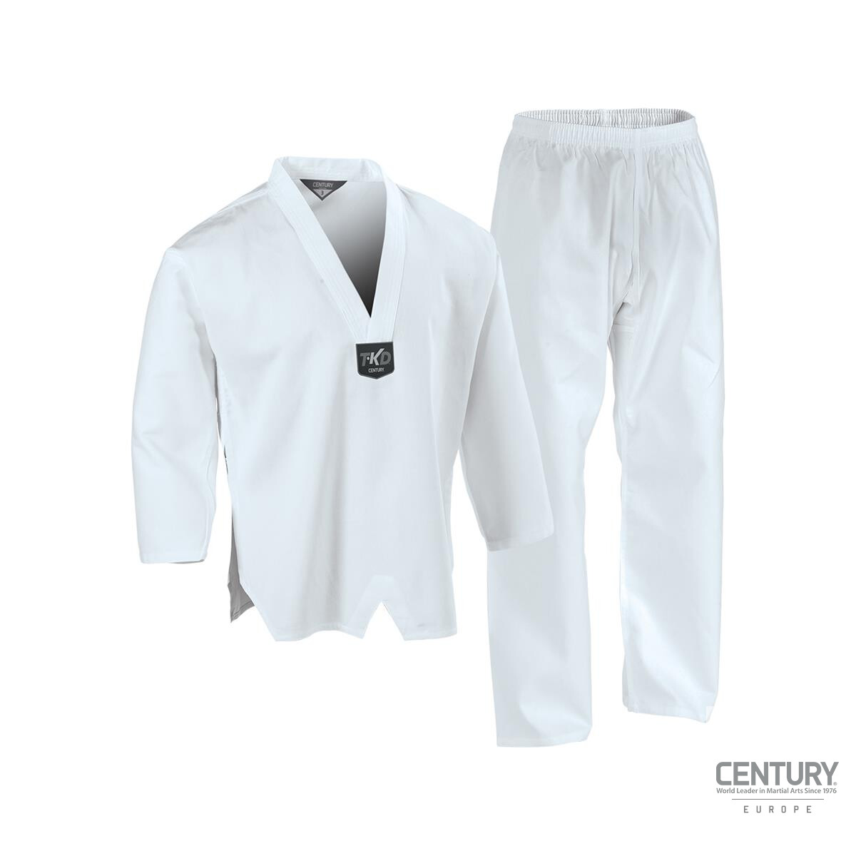 Century Kid's 7 oz White Middleweight Student Uniform with Elastic Pant 