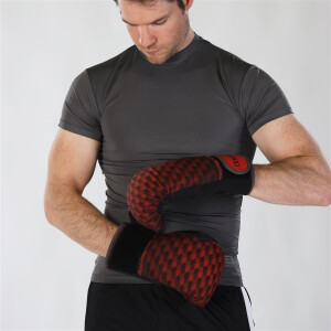 Strive Washable Boxing Glove Black/Red Checkered