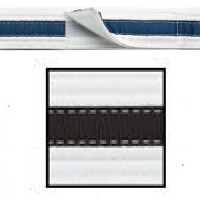 Adjustable Striped White Belt
