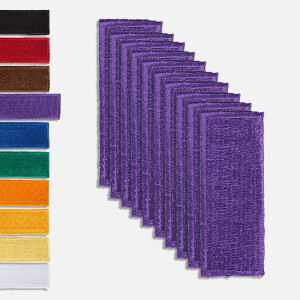 Iron On Belt Rank Stripes - Pack of 10 Purple