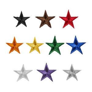 Star Patches 10 Pack Gold