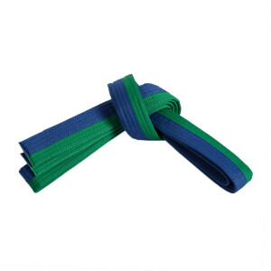 Double Wrap Two-Tone Belt Green/Blue 3