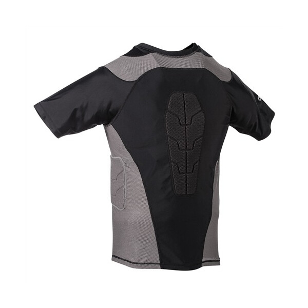 Century Short Sleeve Padded Compression Shirt Black Extra Large New 