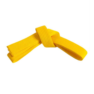 Single Wrap Solid Belt Yellow 1