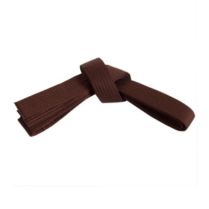 Single Wrap Solid Belt Brown 3